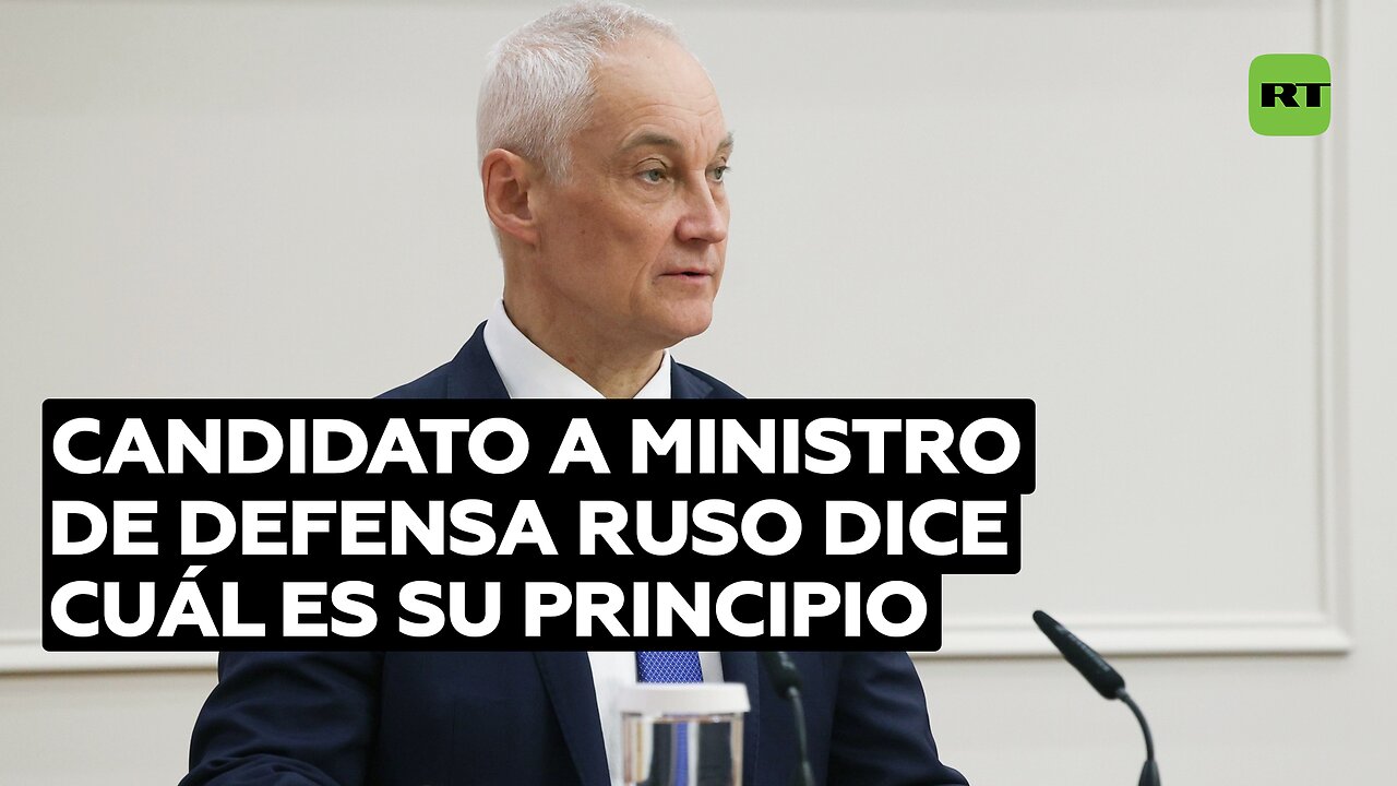 "Puedes equivocarte, pero no mentir": Candidato a ministro de Defensa ruso dice cuál es su principio