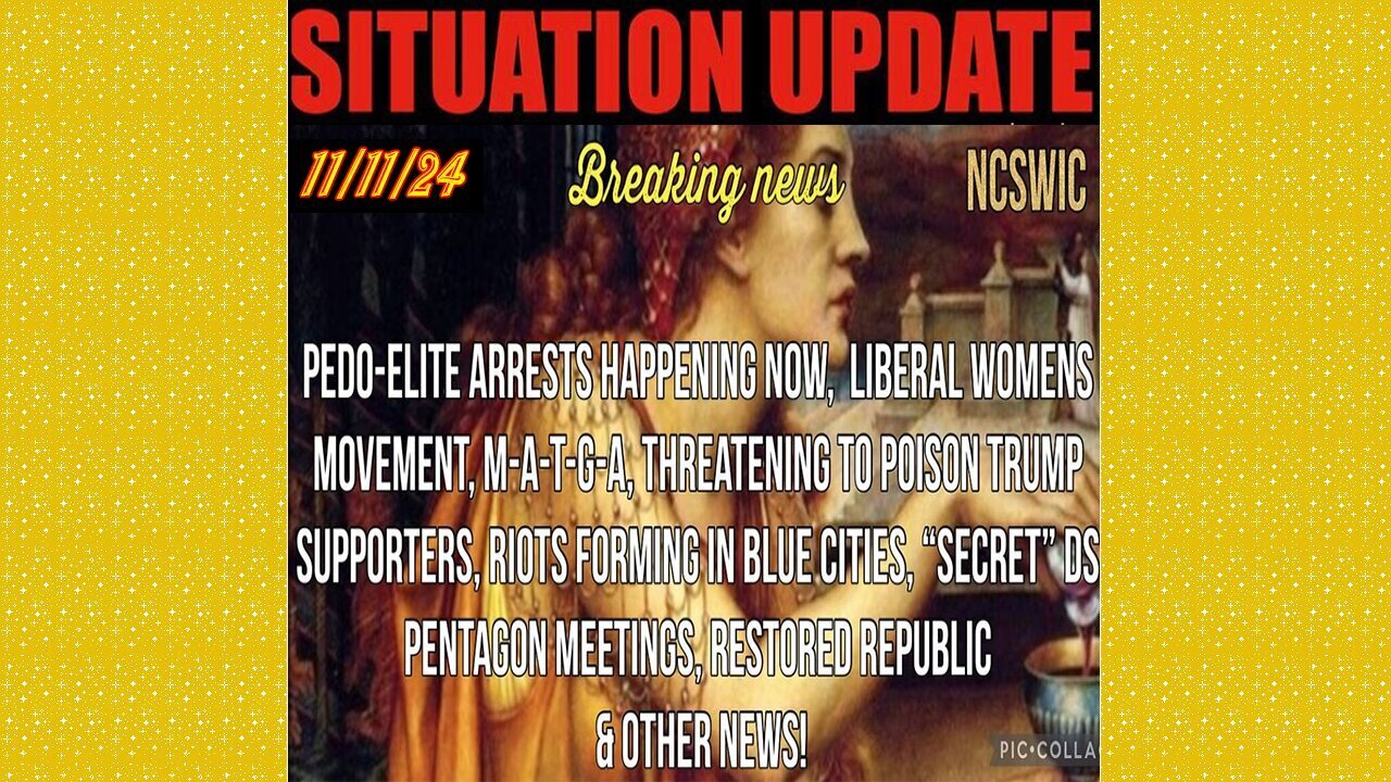 SITUATION UPDATE 11/11/24 - No way out, Blue City Riots, Poisoning Maga, Ds Subversion, Mass Arrests