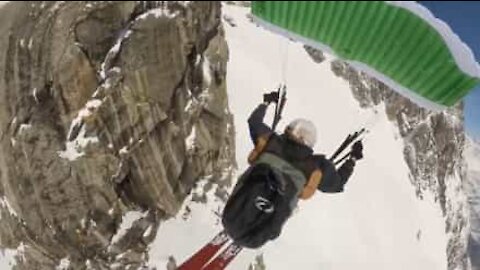 Une incroyable descente en speed riding