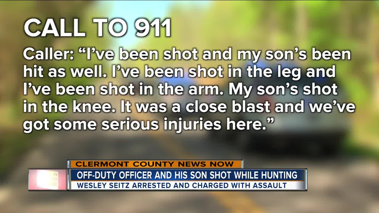 Off-duty officer and son shot while hunting