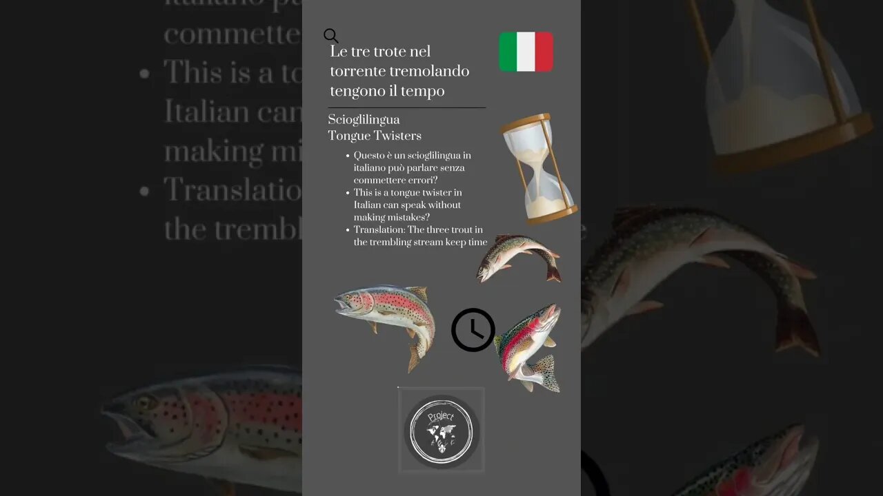 🇮🇹Tongue Twisters/Scioglilingua-Le tre trote nel torrente tremolando tengono il tempo