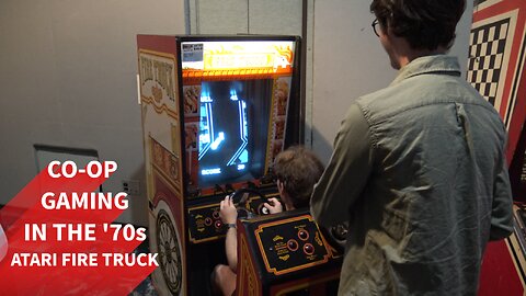 One Of The First Co-Op Video Games: Atari's Fire Truck (1978)