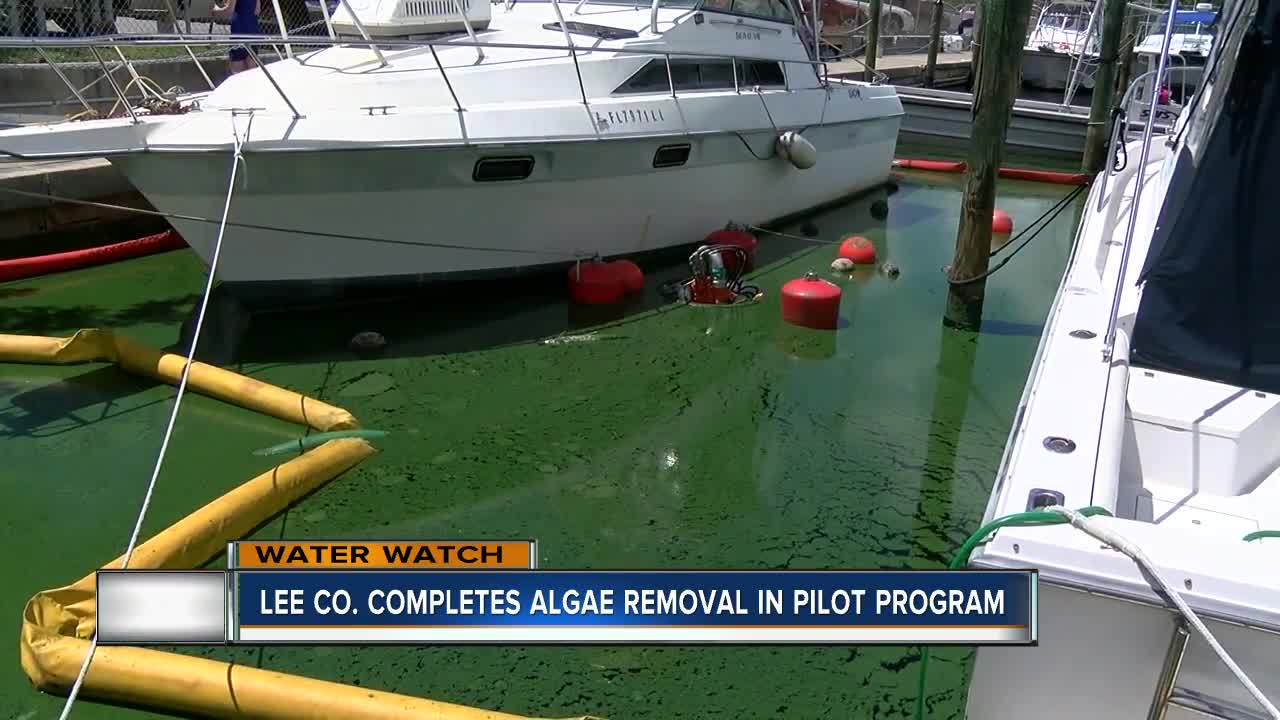 Lee County completes pilot program to remove algae from canals