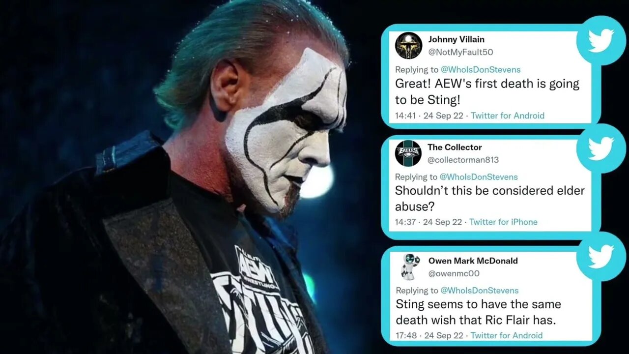 TWITTER Explodes After STING Crashes Through Tables on AEW Rampage