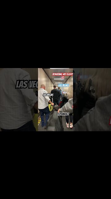 Formula 1 Weekend in Las Vegas. Boarding Flight