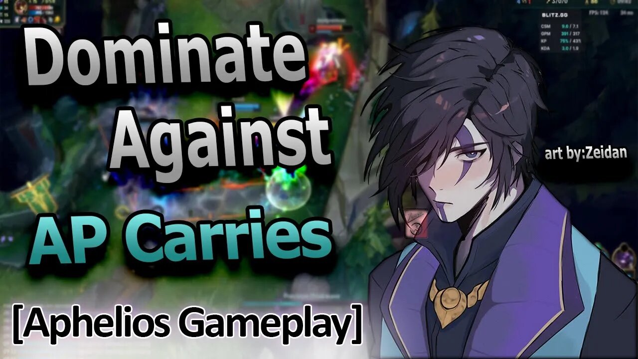 AP Carries WILL BE DOMINATED they don't belong bot lane !!! [Aphelios Gameplay]