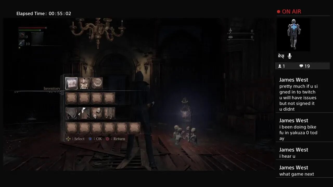 Playing Bloodborne ps4
