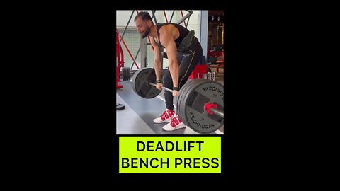 180KG DEADLIFT 100KG BENCH PRESS #shorts