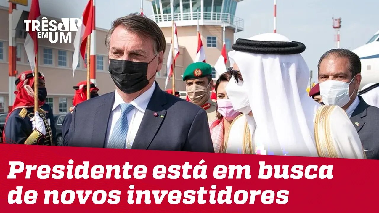 Bolsonaro vai ao Bahrein para inaugurar embaixada