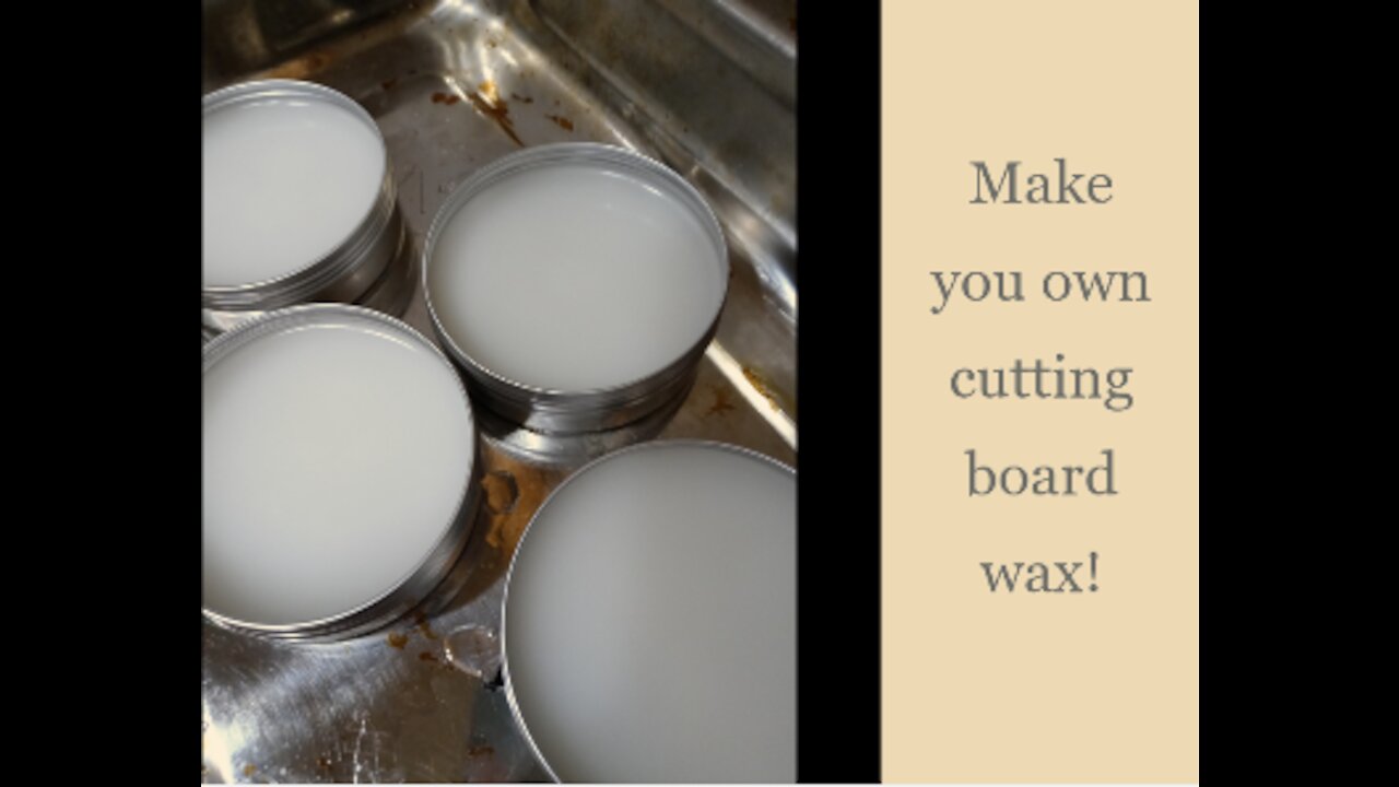 Make your own cutting board wax