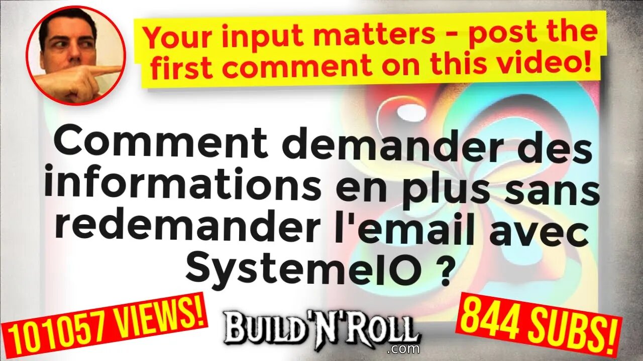 Comment demander des informations en plus sans redemander l'email avec SystemeIO ?