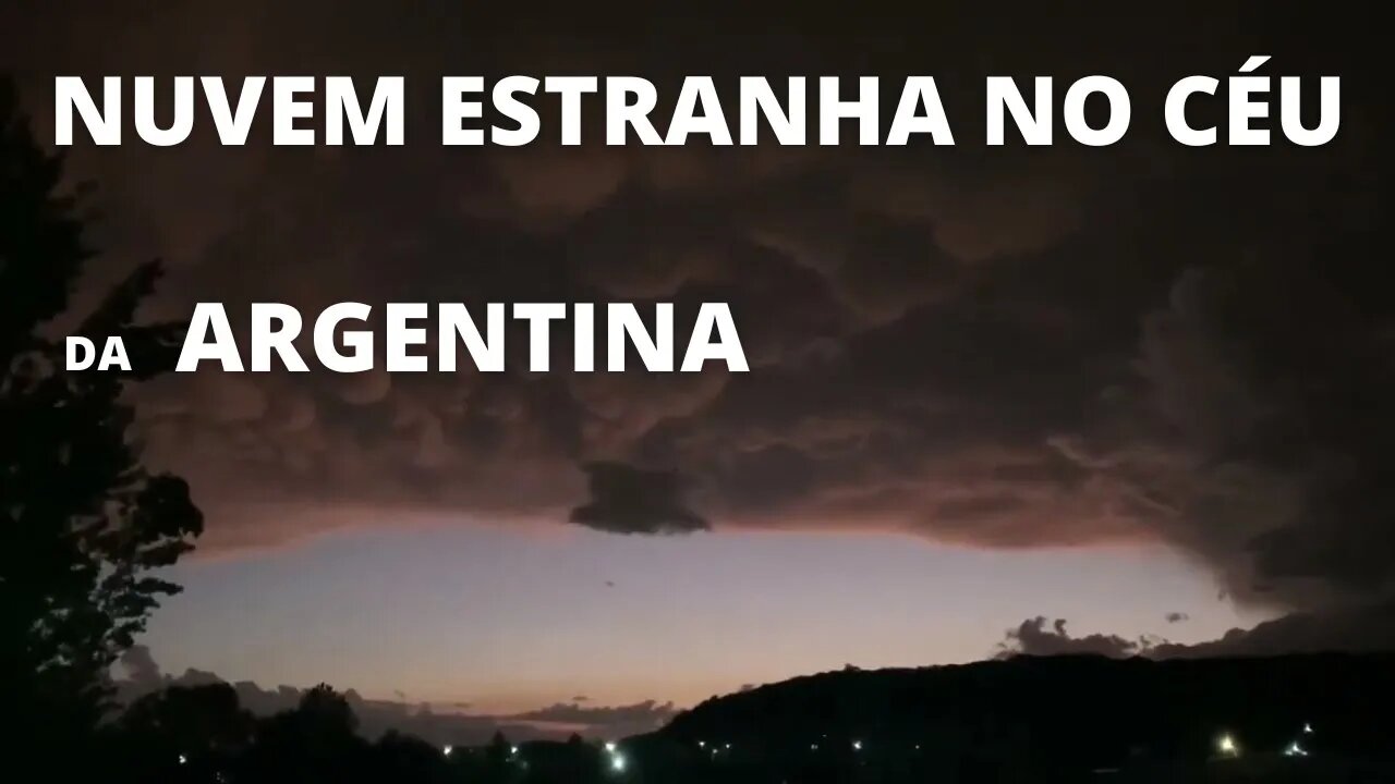 NUVEM ESTRANHA NO CÉU I Argentina