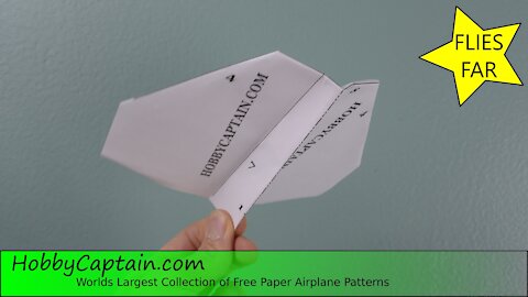 A Paper Plane That Flies Long And Far, How To Fold The "Goblin" Paper Airplane