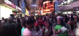 Hundreds pack Fremont St. in Las Vegas amid coronavirus pandemic