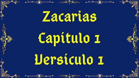 Como se diz Zacarias 1:1 em Hebraico?