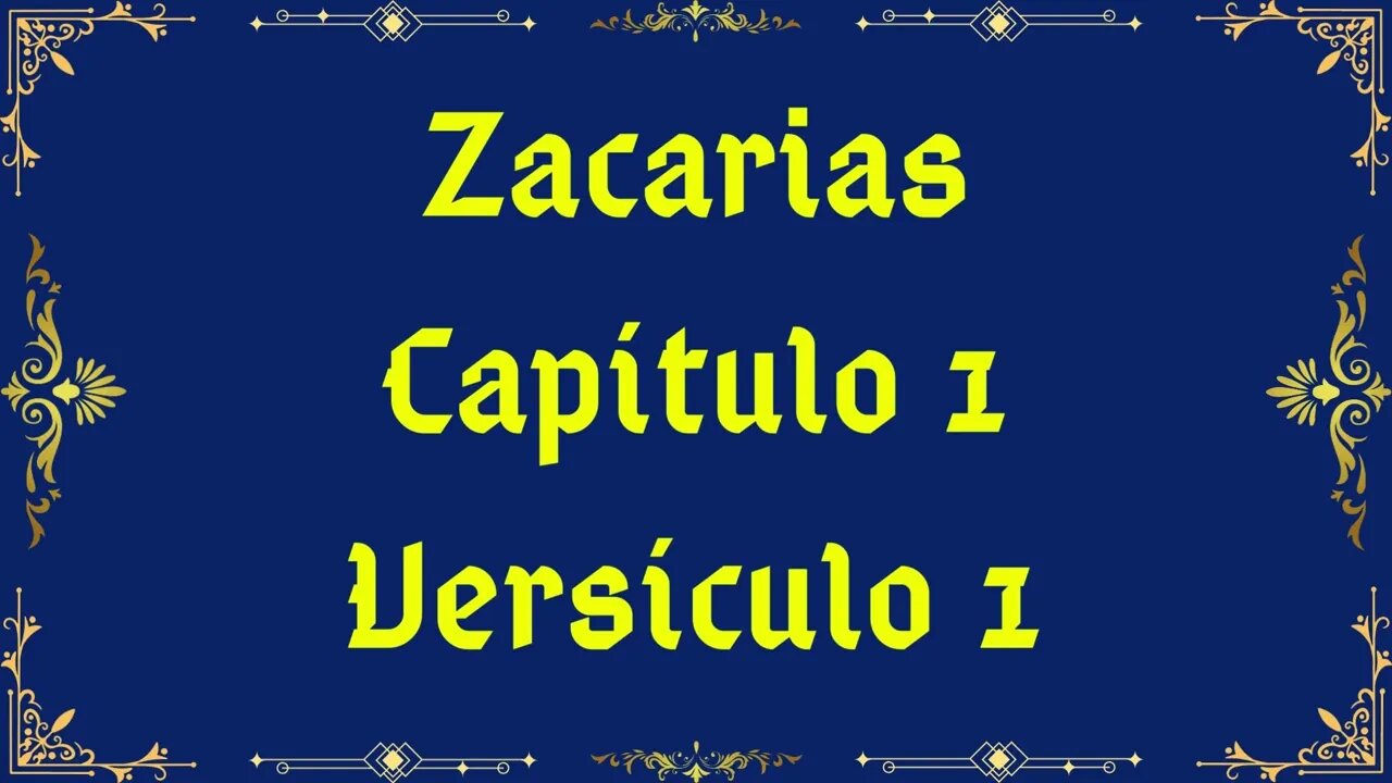 Como se diz Zacarias 1:1 em Hebraico?