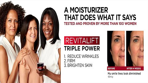 L'Oreal Paris Revitalift Triple Power Anti-Aging Face Moisturizer, Pro Retinol, Hyaluronic Acid & Vitamin C, Reduce Wrinkles