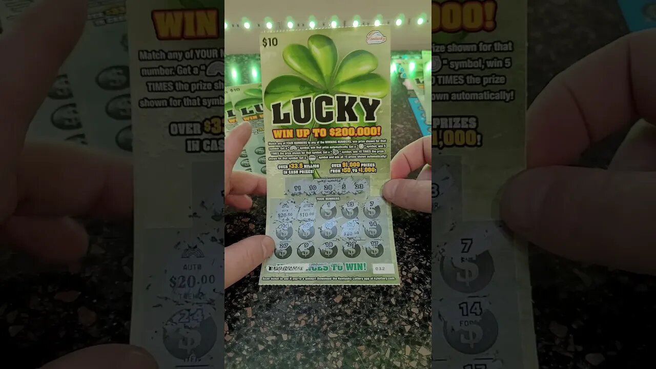 Two Good Winning Lottery Ticket Scratch Offs from Kentucky Lottery!