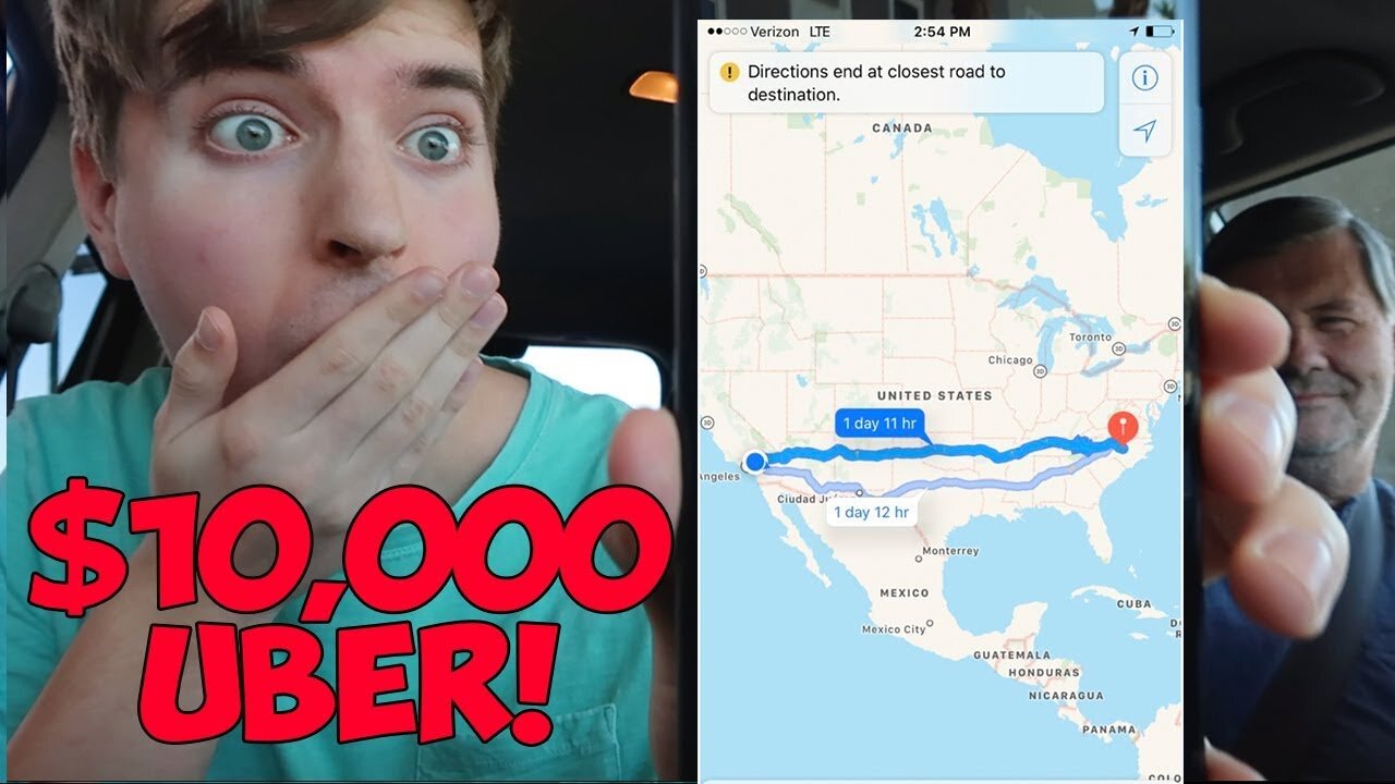 2,256 Miles In One Uber Ride (World Record)