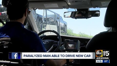 Valley man back in the driver's seat after he was paralyzed in car crash