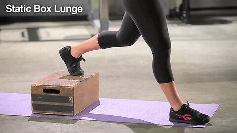 Static Box Lunge