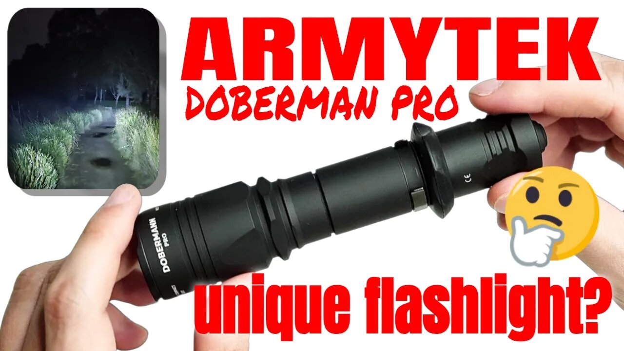 Armytek Doberman Pro: Tactical Flashlight... with a TWIST?