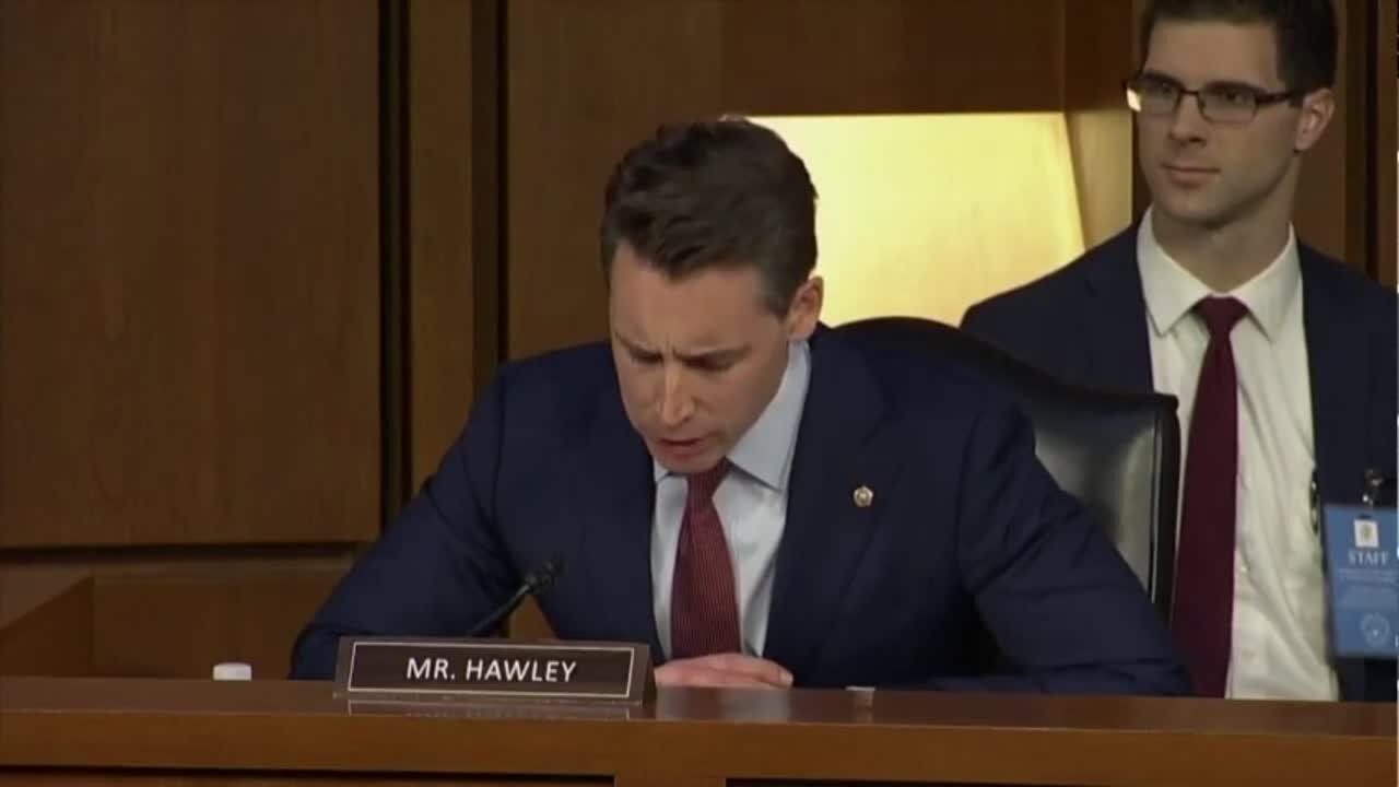 Sen. Hawley EXPOSES Radical Biden SCOTUS Nominee To Her Face