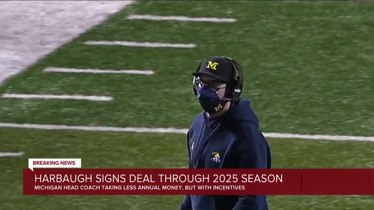 Michigan, Jim Harbaugh agree to contract extension through 2025 season