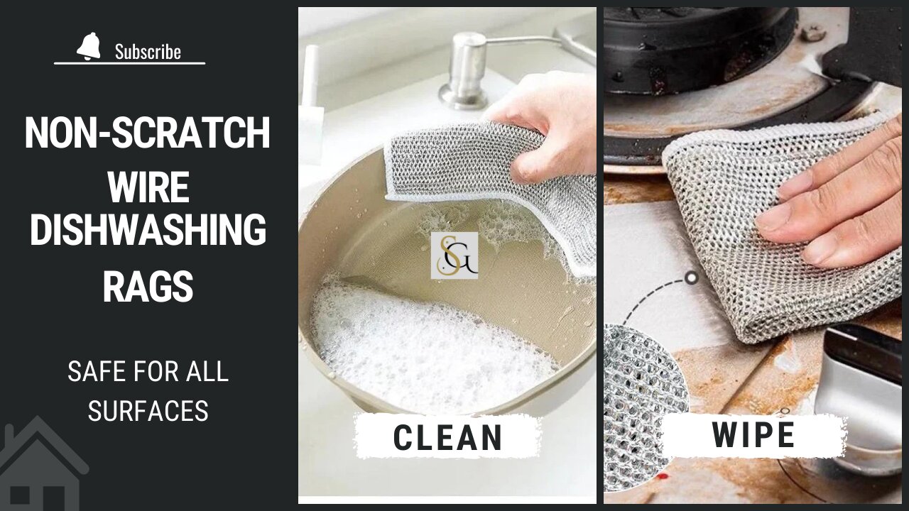 Tired of Scratched Dishes? Use Non-Scratch Wire Dishwashing Rags for Safe and Effective Cleaning!