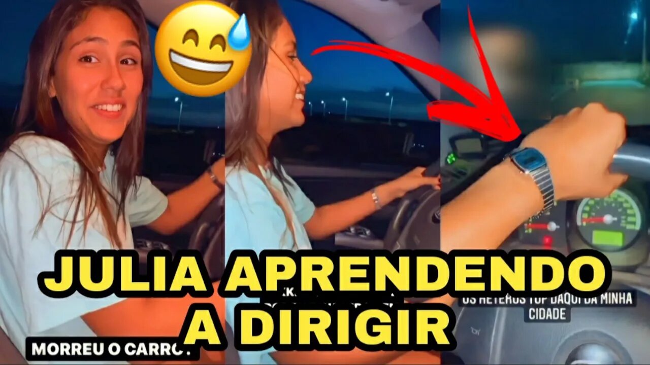 JULIA BRITZ APRENDENDO A DIRIGIR 😅😅😅