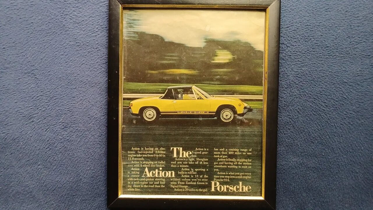 Media review: 1973 Porsche 914 2.0 L., Playboy magazine ad