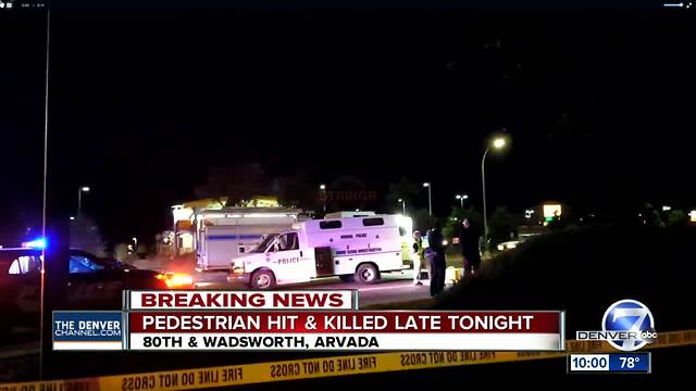 1 dead in auto-pedestrian crash at 80th and Wadsworth in Arvada