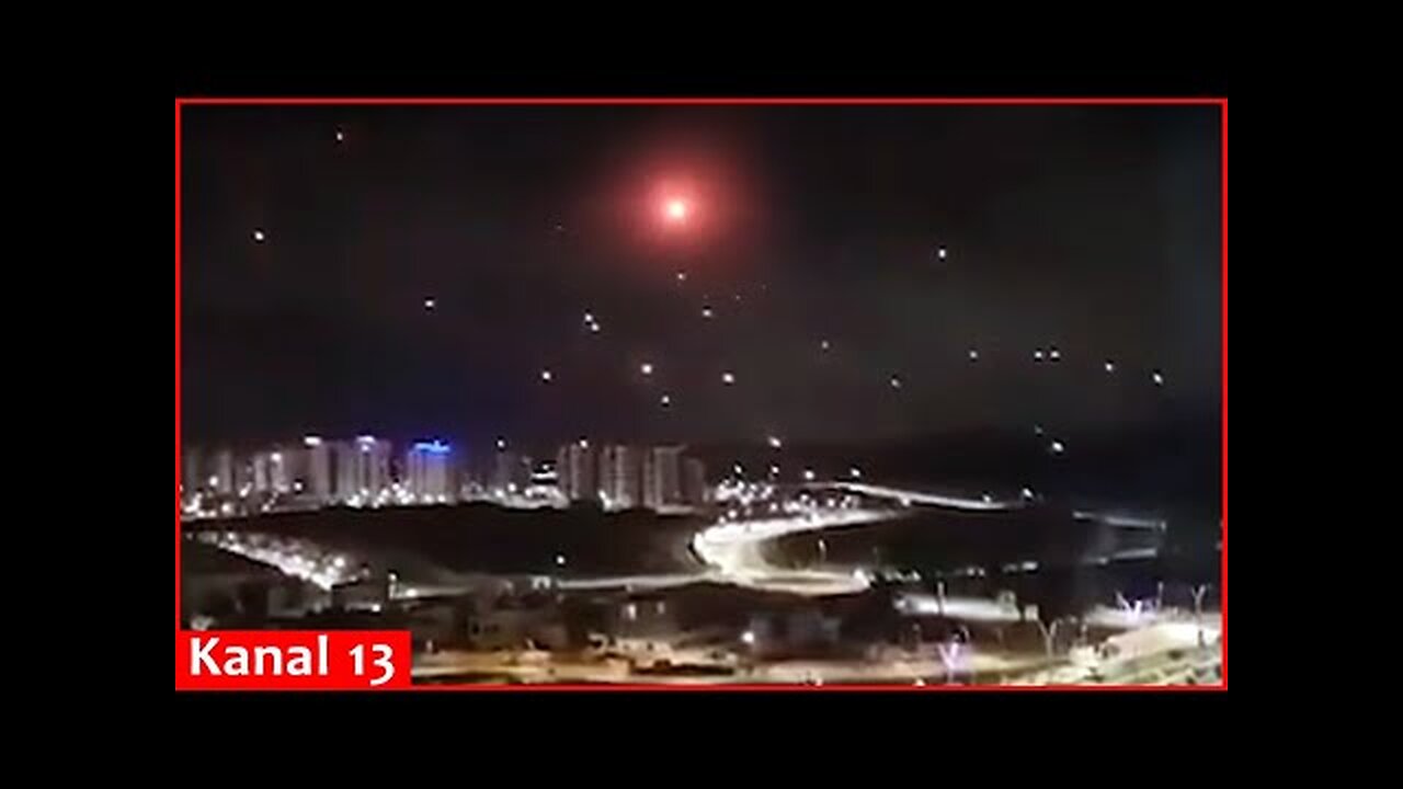 Moment - Footage of hundreds of drones attacking Israel’s territory