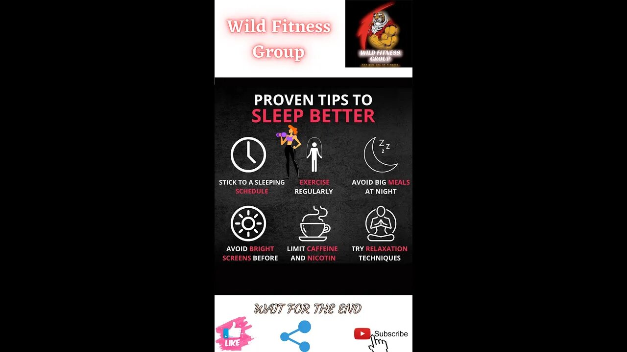 🔥Proven tips for better sleep🔥#short🔥#fitnessshorts🔥#wildfitnessgroup🔥12 march 2022🔥