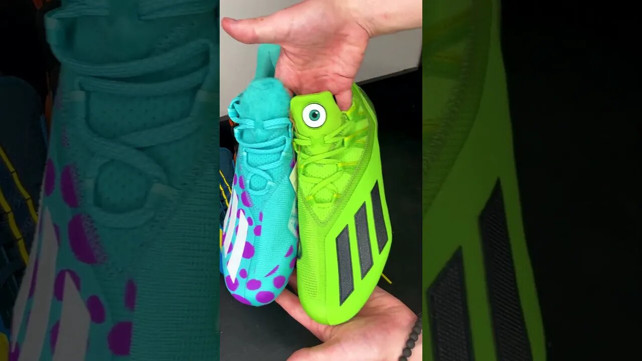 Monsters Inc. VS Finding Nemo Adidas Football Cleats #adidas #adidasfootball #shorts