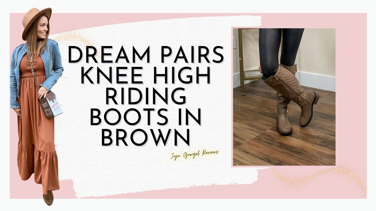 Dream pairs knee high riding boots in brown review