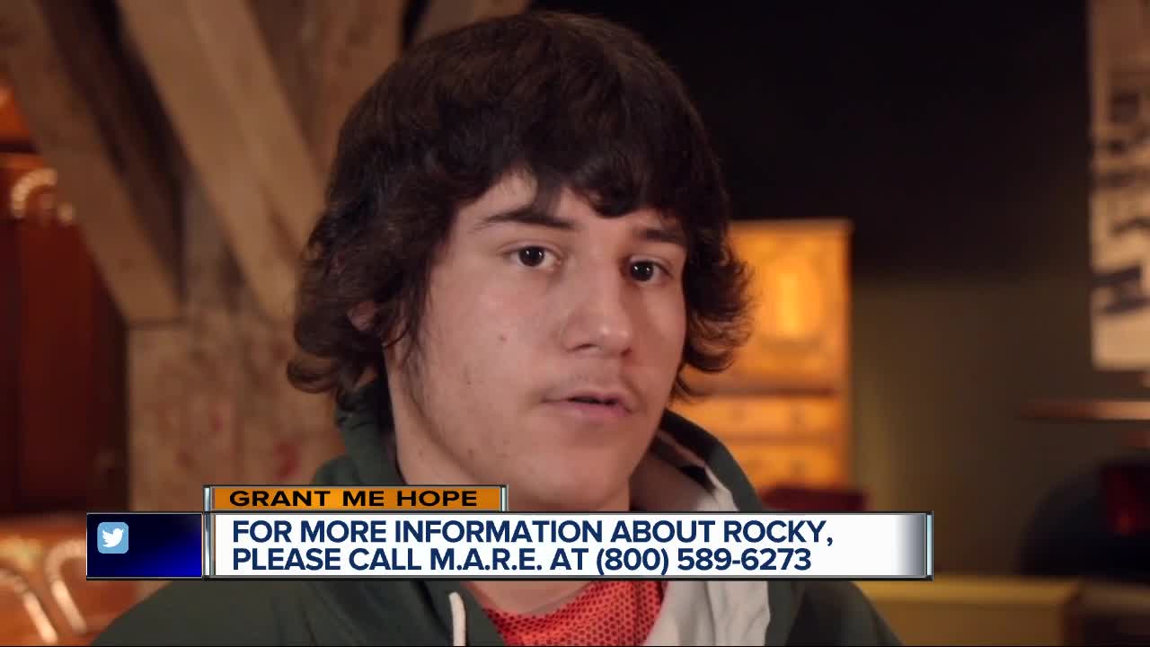 Grant Me Hope: Rocky likes sports, drawing, reading, and math
