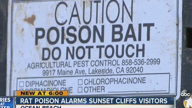 Rat poison alarms Sunset Cliffs visitors