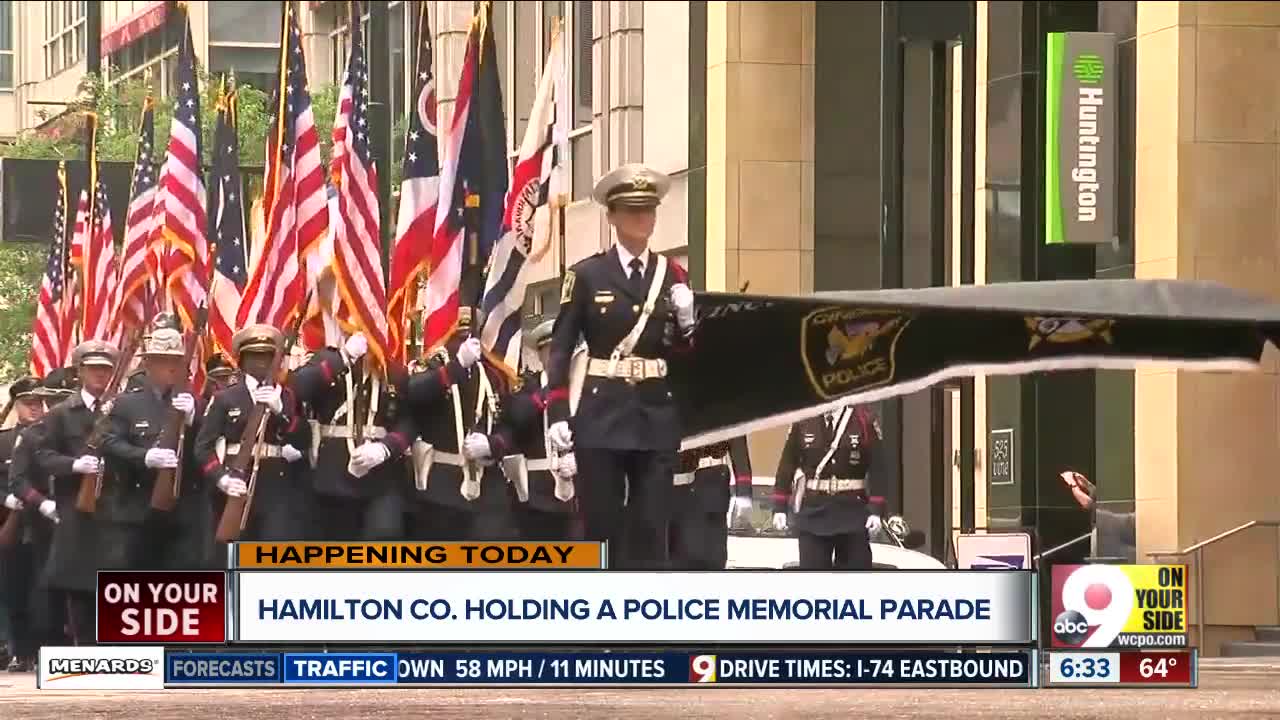 Hamilton County holding a police memorial parade