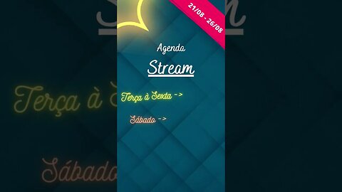 21 a 26 #agosto #agenda #Live #streamer #gamergirl #karaoke #trovolive