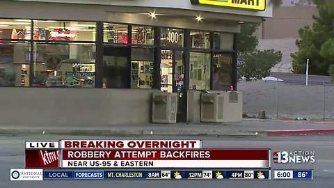 Attempted robbery backfires