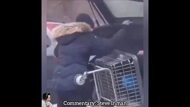 Karma served for this shopping cart thief