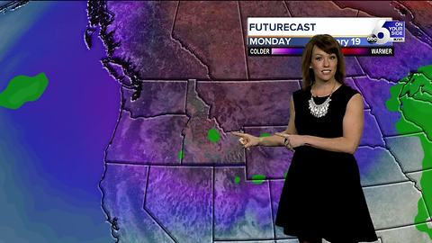 Breezy and cold Thursday with more rain and snow arriving over the holiday weekend