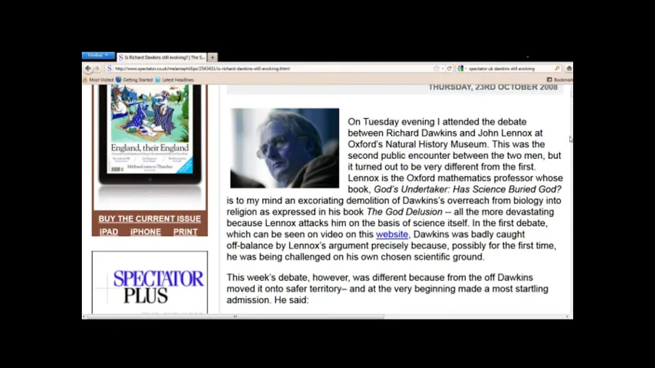 Richard Dawkins now says "God can exist" angering atheists around the world