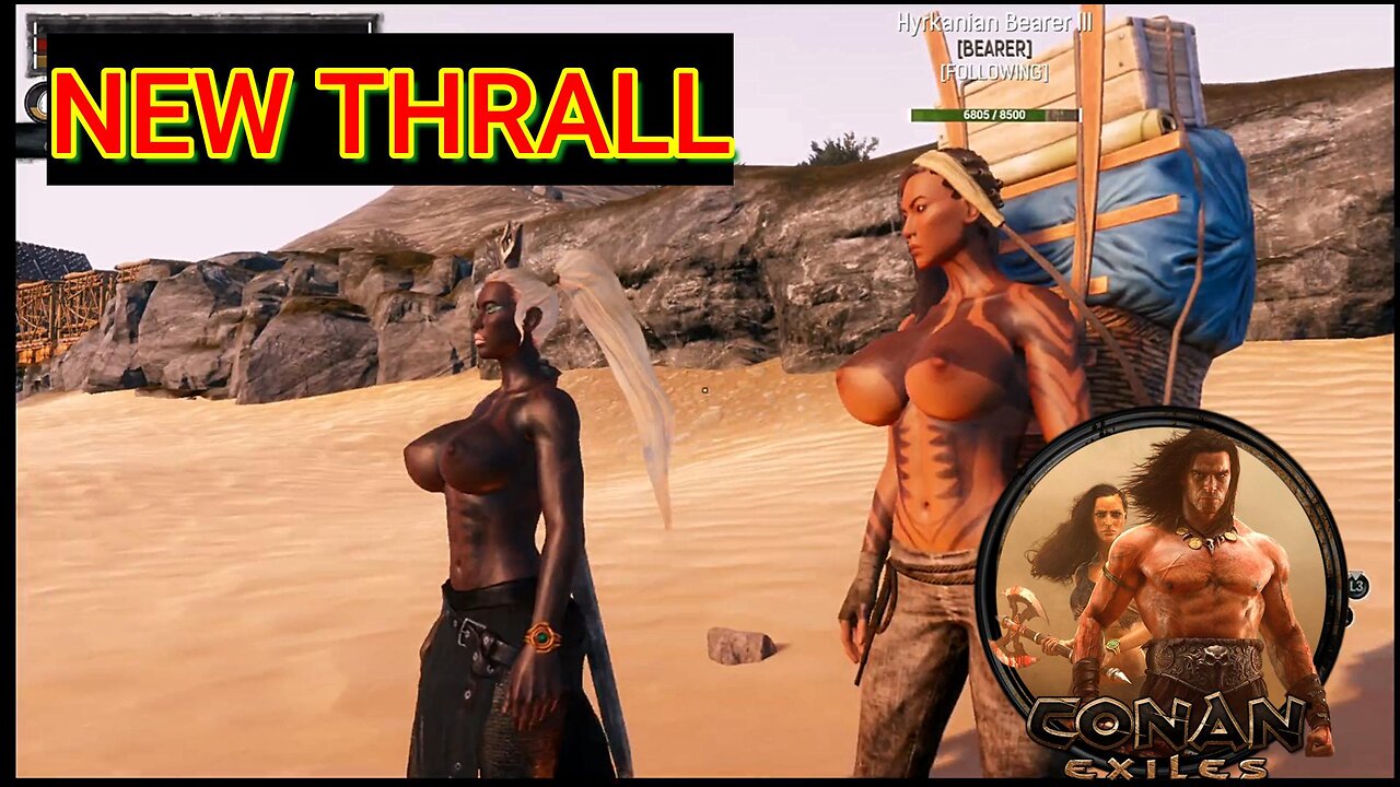 Conan Exiles new thrall Large boobs Busty #boosteroid #conanexiles