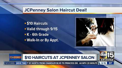 Get $10 child haircuts at JCPenney