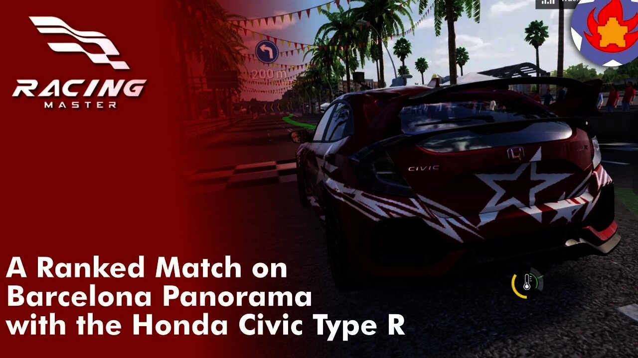 A Ranked Race on Barcelona Panorama with the Honda Civic Type R | Racing Master