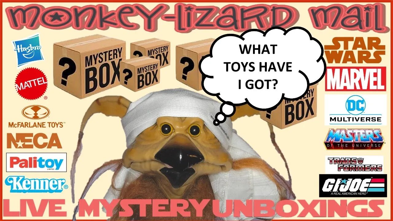 LIVE MYSTERY TOY UNBOXING - MoNKeY-LiZaRD Mail