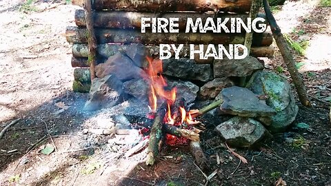 Fire Making without Axe or Saw in damp conditions