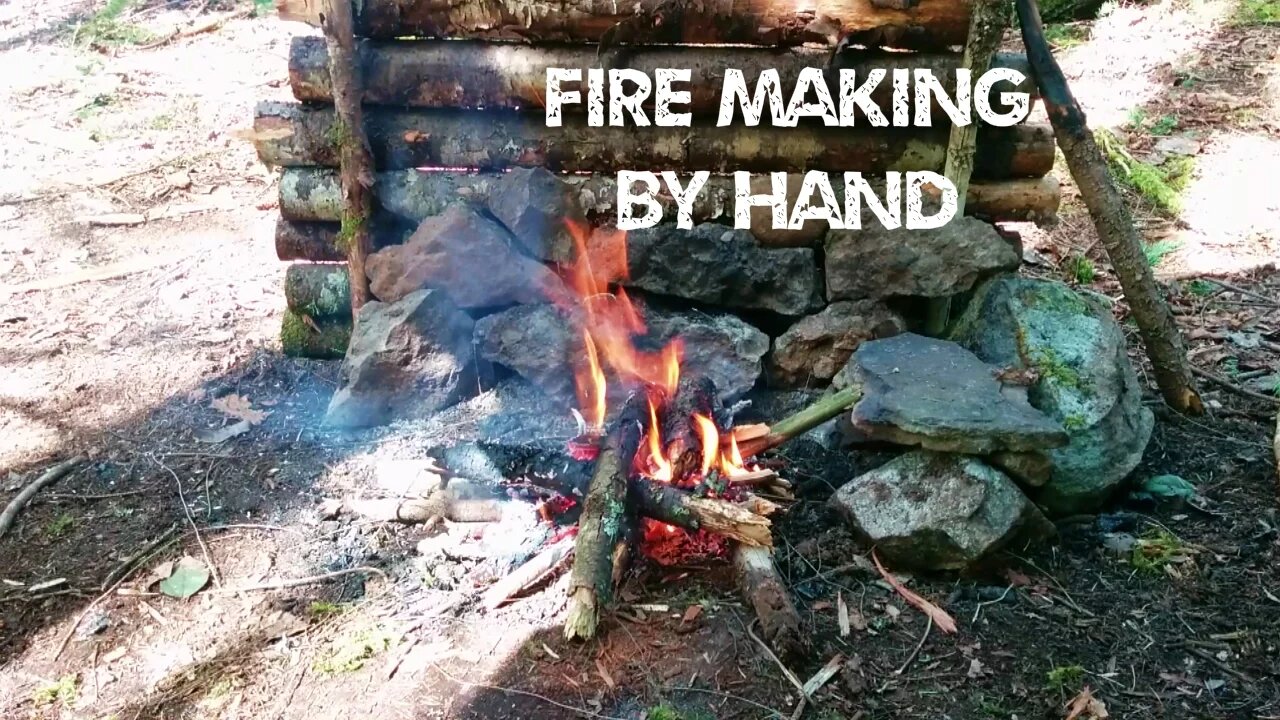 Fire Making without Axe or Saw in damp conditions